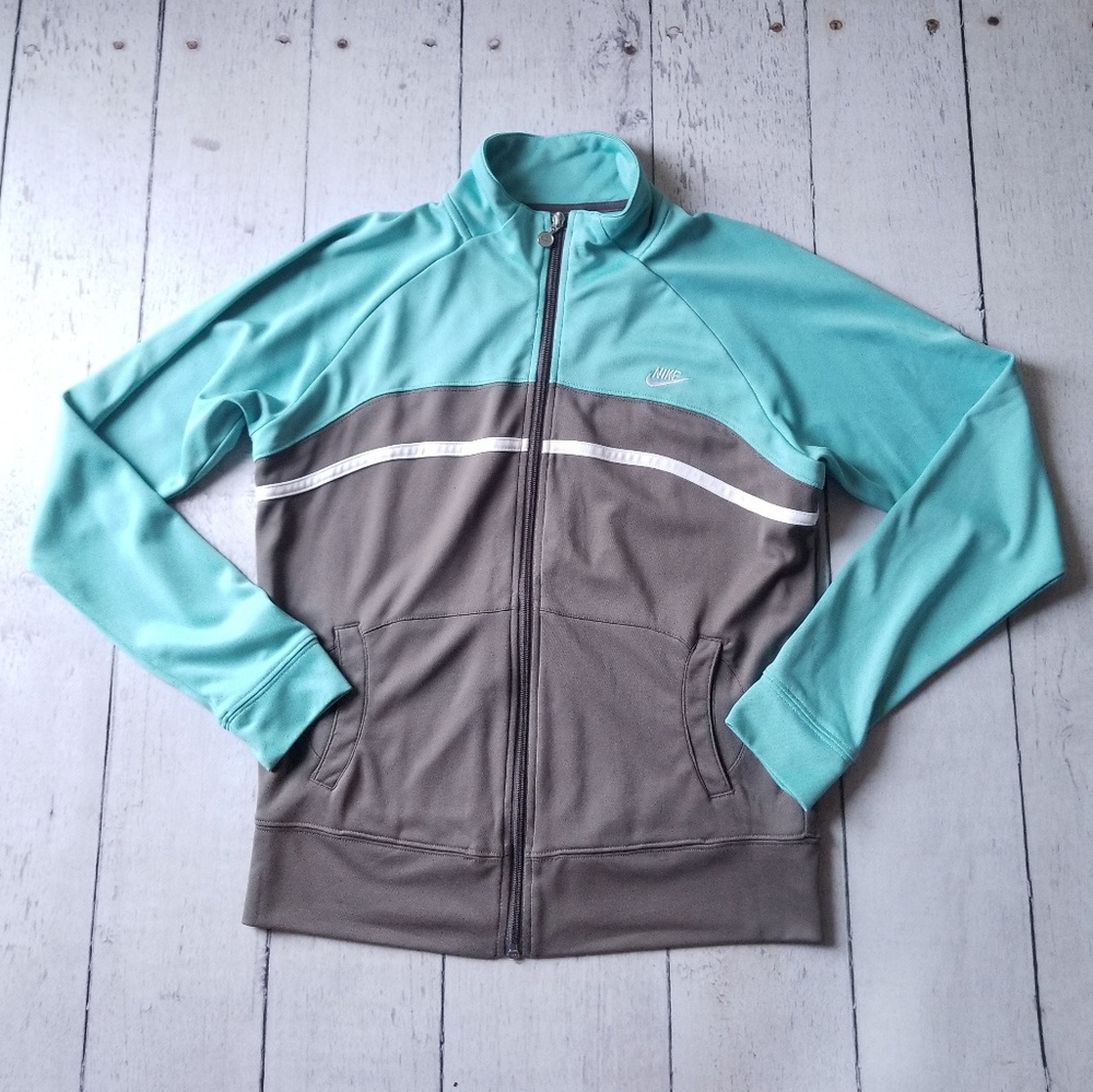 🔥NIike Retro Style TRACK JACKET FULL ZIP mock nec